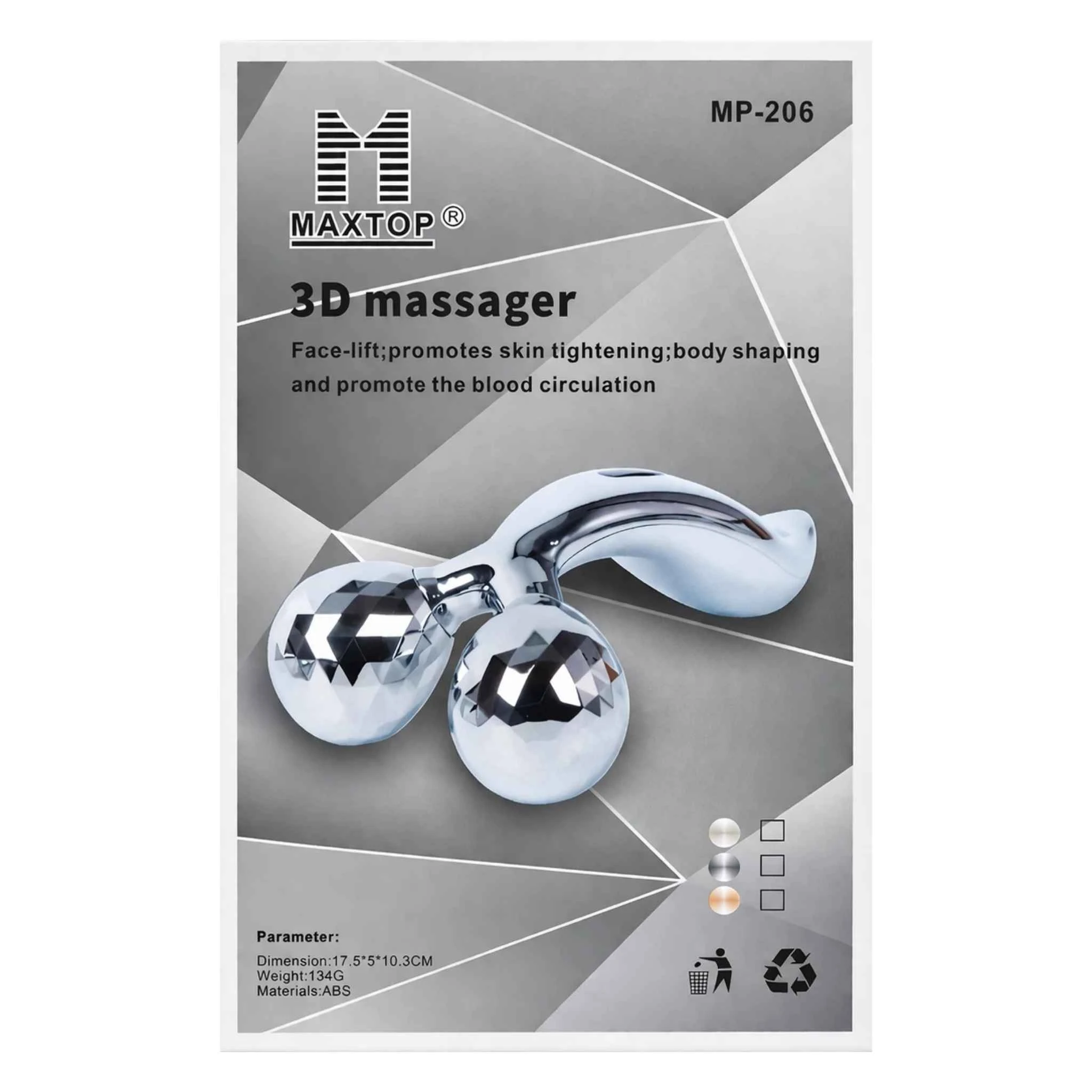 3D Y Shape 360° Rotate Facial & Body Contour Massager Roller - Photo 2