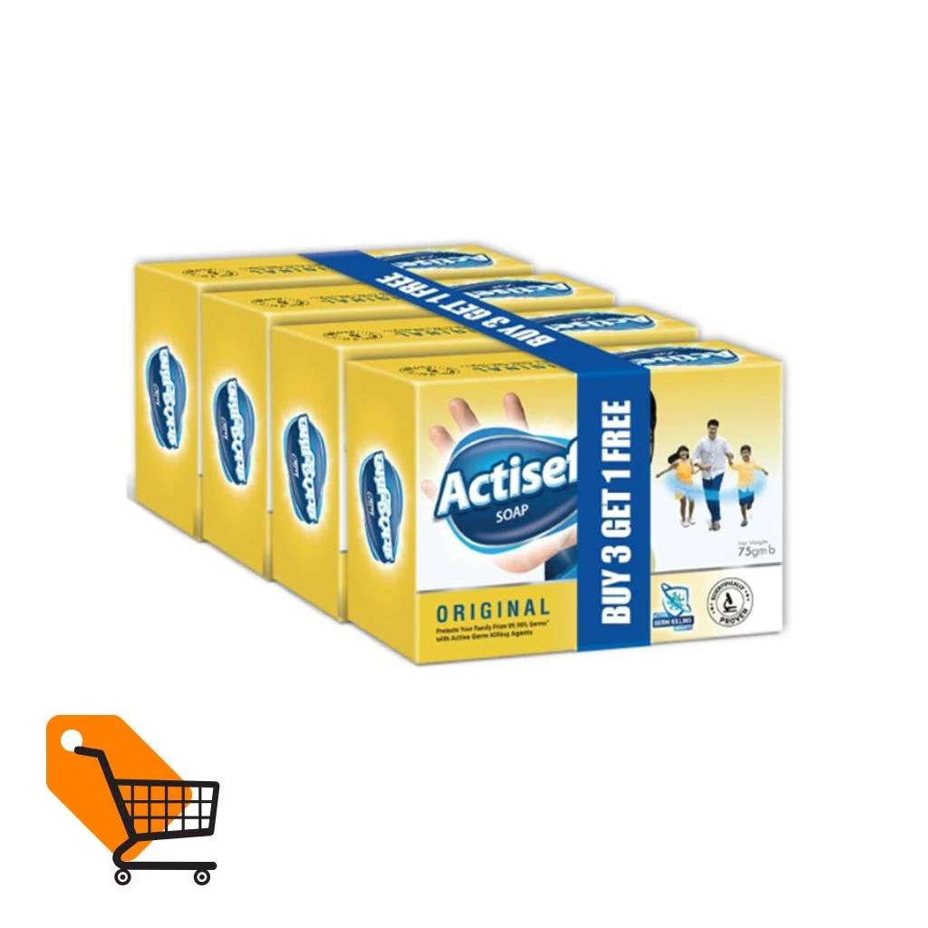 Actisef Original Soap 75gm (Buy 3 Get 1)