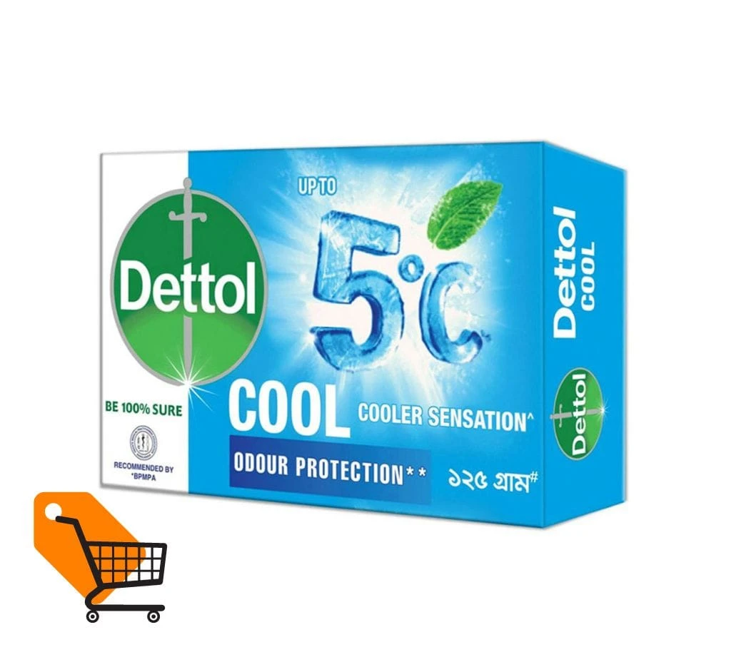 Dettol Bathing Soap Bar Cool 125 gm