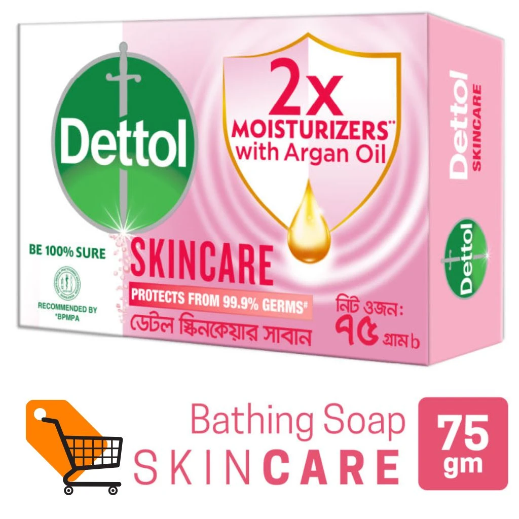Dettol Soap Skincare With Moisturizers 75g