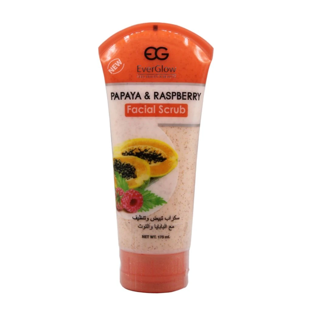 Everglow Papaya & Raspberry Facial Scrub 175ml