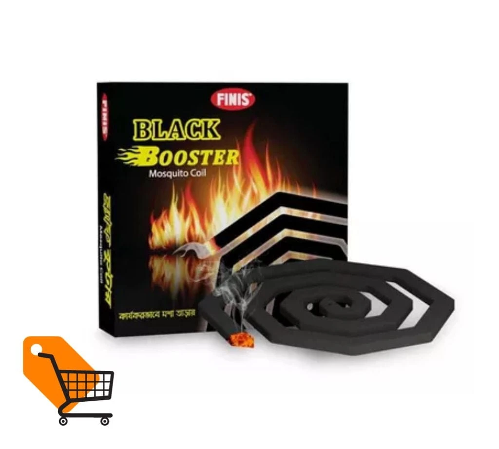 Finis Black Booster Mosquito Coil 10 pcs