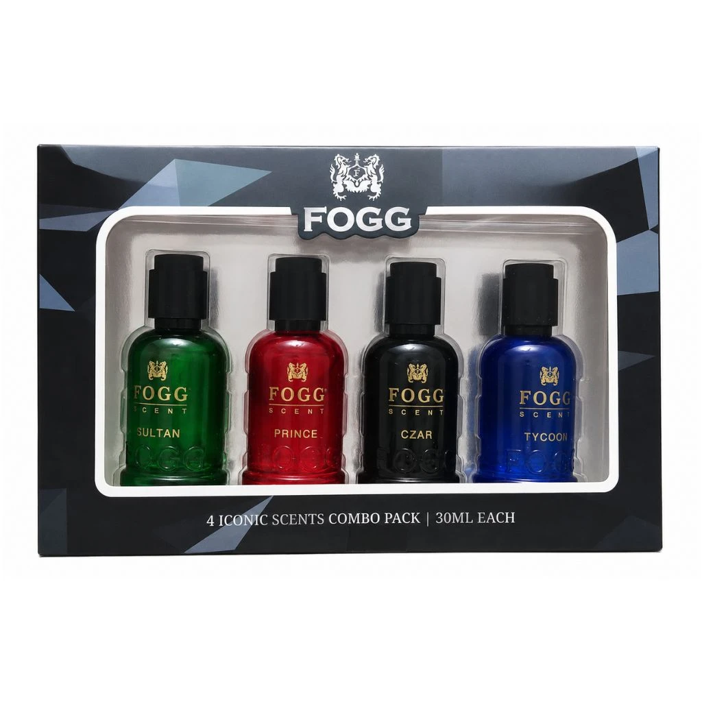 Fogg 4 Iconic Scents (Sultan, Prince, Czar, Tycoon) Combo Pack 30ml Each
