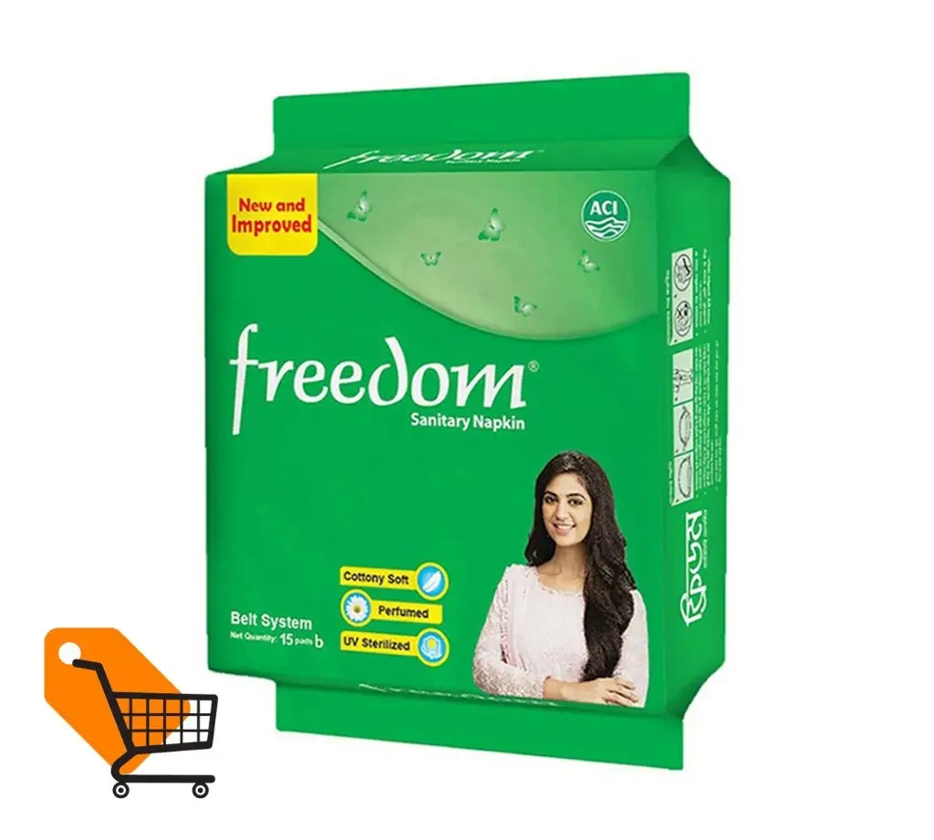 Freedom Belt System Sanitary Napkin 15 pads