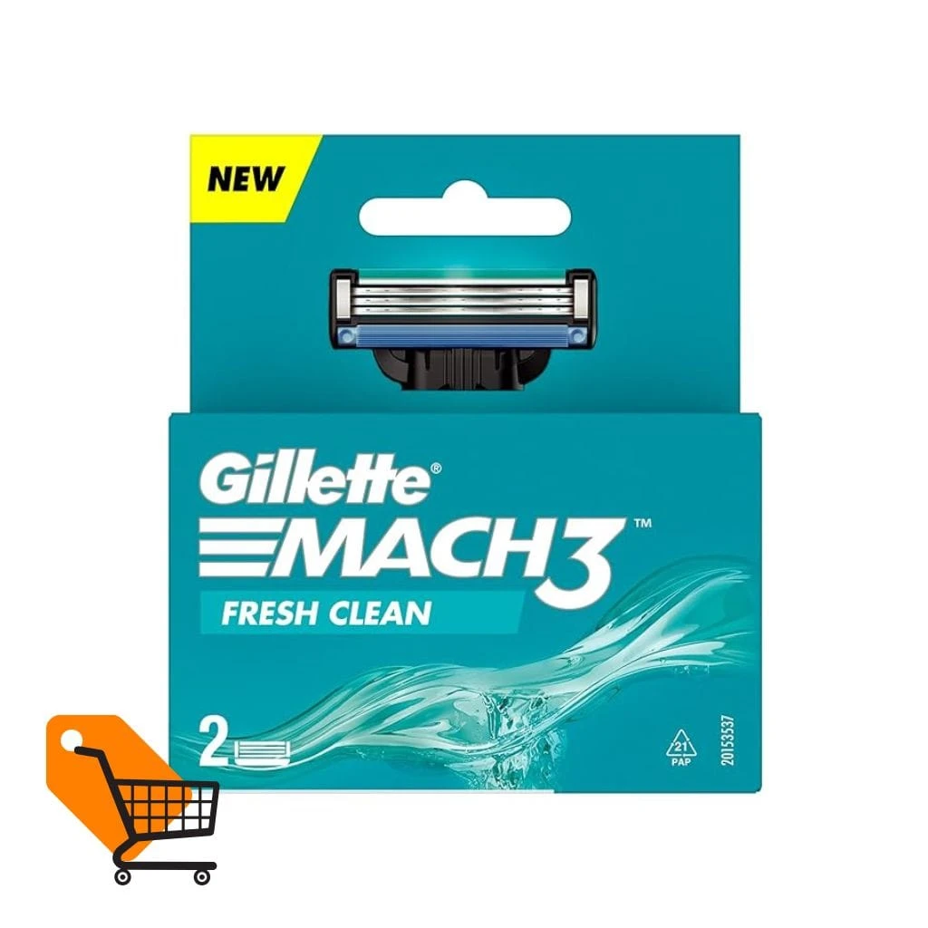 Gillette Mach3 Manual Shaving Razor Blades 2 Pieces