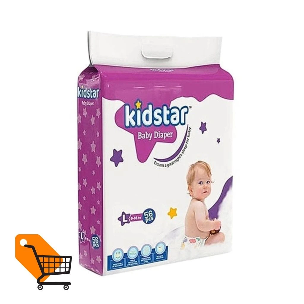 Kidstar Baby Diaper Belt L (9-18 kg) 56 pcs