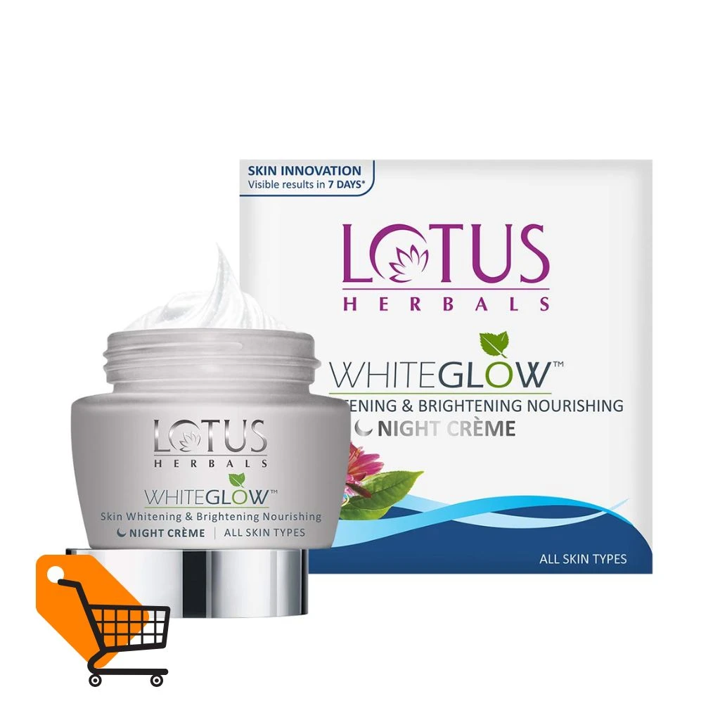 Lotus Herbal Whiteglow Skin Whitening & Brightening Night Crème 25gm