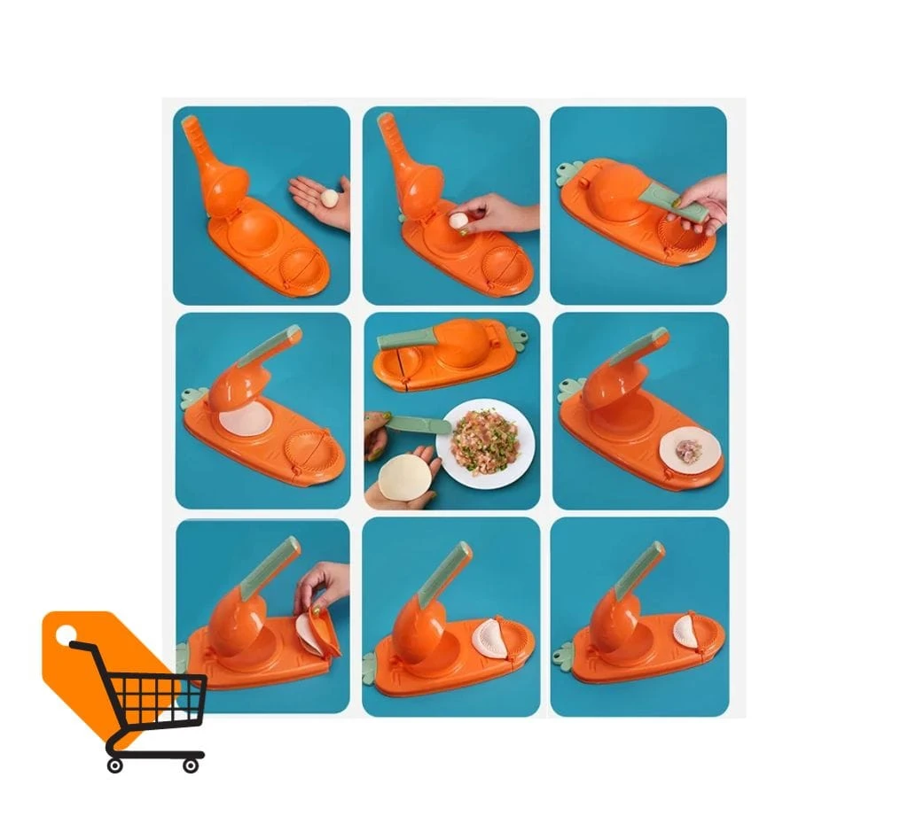 Magic Cake Maker - 2 in 1 Dumpling Maker Dry Kit - Orange - Photo 2