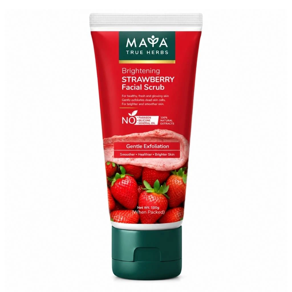 MAYA Brightening Strawberry Facial Scrub 100ml
