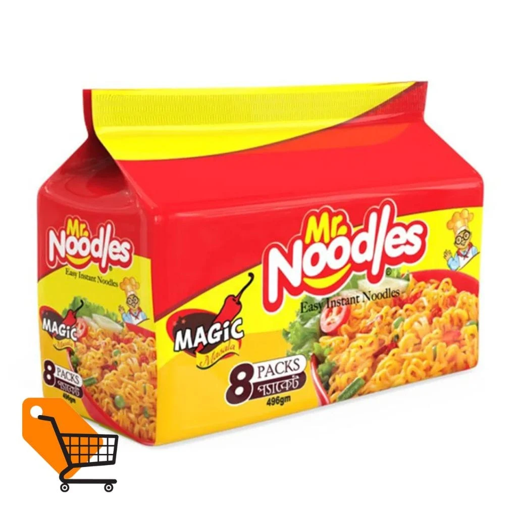Mr. Noodles Magic Masala Easy Instant Noodles 8 Packs 496 gm