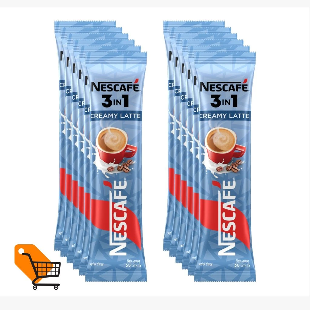 NESCAFE Creamy Latte Combo of 18gm (12 pcs)