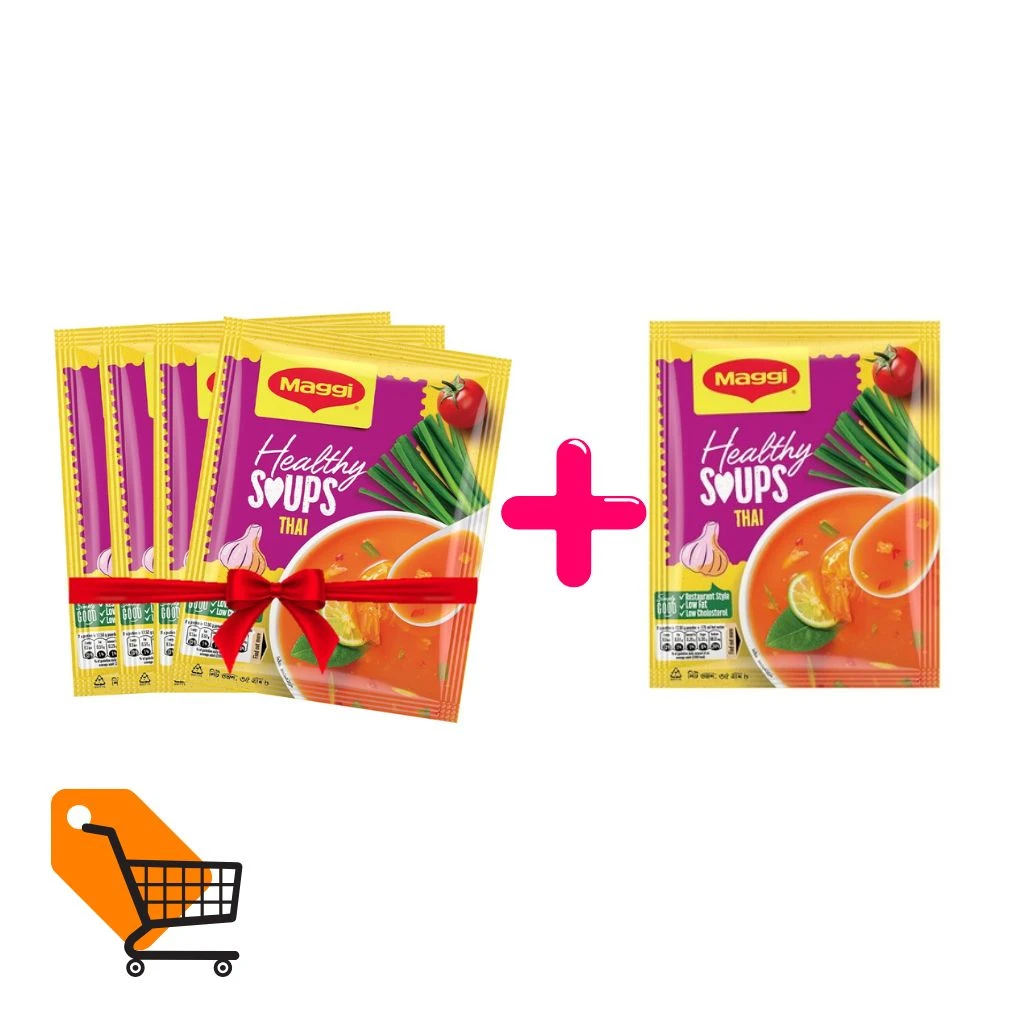Nestle MAGGI Healthy Soup Thai Sachet 35gm (Buy 4 Get 1 Free)