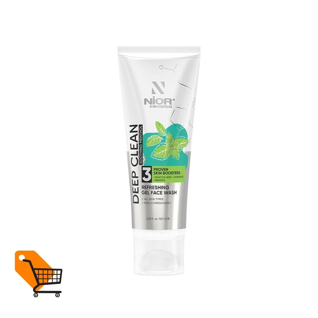 Nior Deep Clean Gel Face Wash Soothing Menthol 100ml