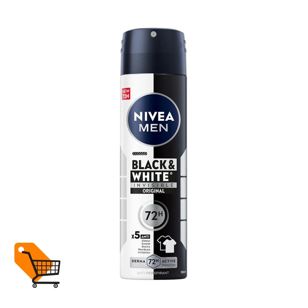 NIVEA MEN Body Spray Black & White Invisible 150ml