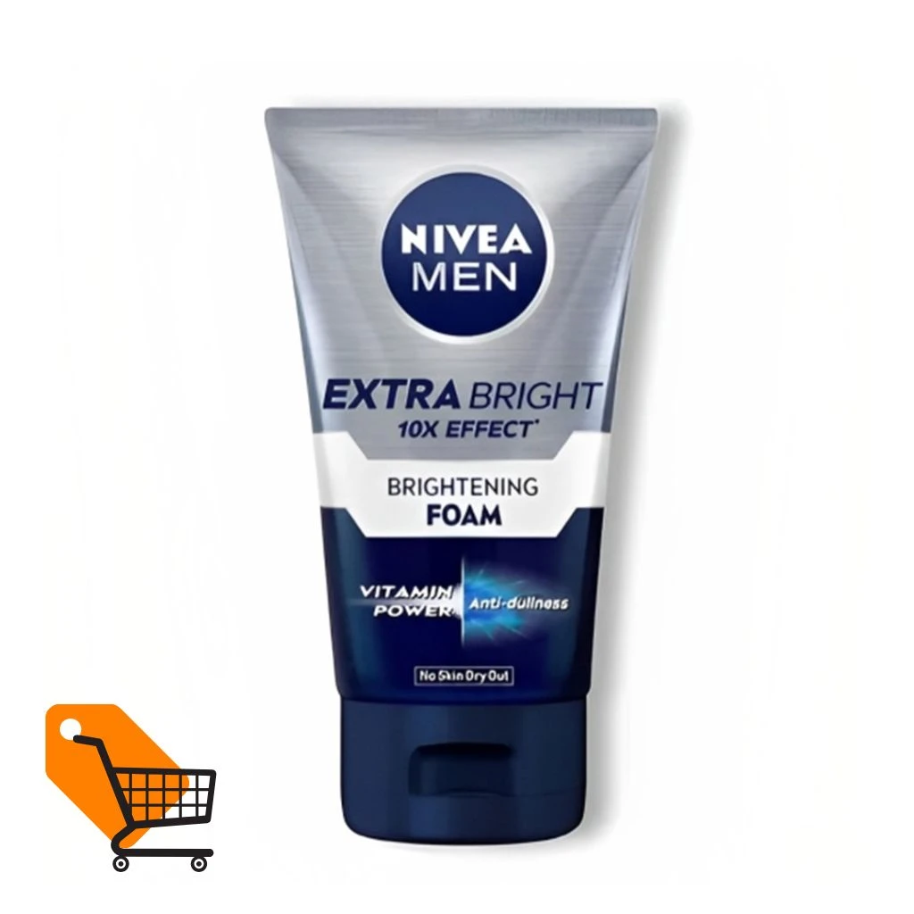 NIVEA MEN Extra Bright 10X Effect Brightening Foam 100g