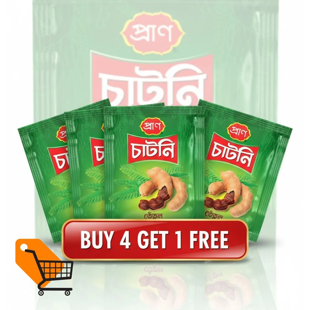 PRAN Tatul Chutney 15gm (Buy 4 Get 1 Free)