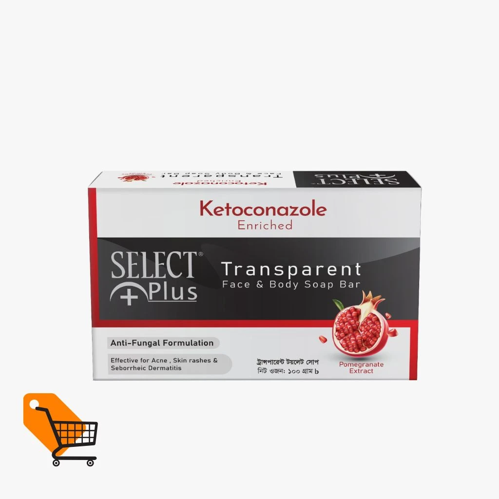 Select plus Transparent Face & body Soap Bar 100g