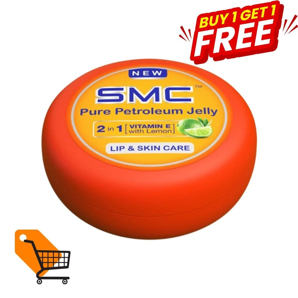SMC Pure Petroleum Jelly With Vitamin E & Lemon 50 ml (Round) Buy 1 Get 1 Free