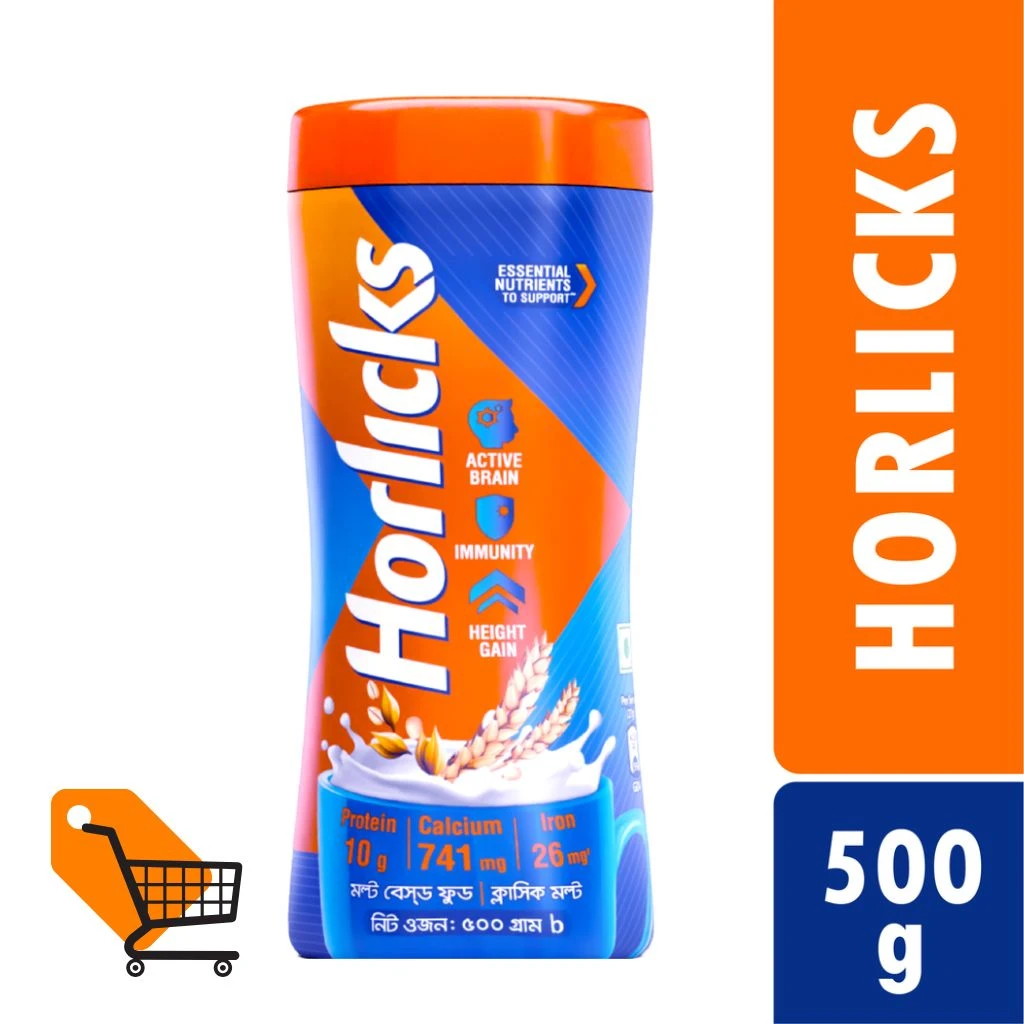 Standard Horlicks Health and Nutrition Drink Jar 500g