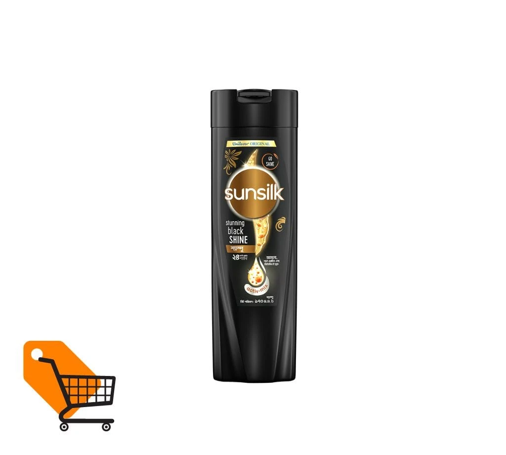Sunsilk Shampoo Stunning Black Shine 170 ml (15% Extra)