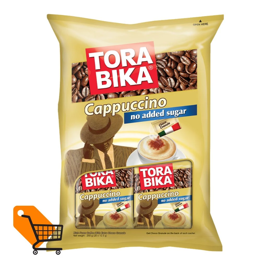 ToraBika Cappuccino No Added Sugar Instant Coffee 20 Sachets