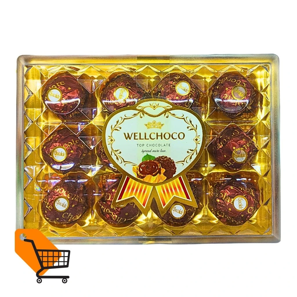 Wellchoco Top Chocolate Box 12 pcs 136 gm