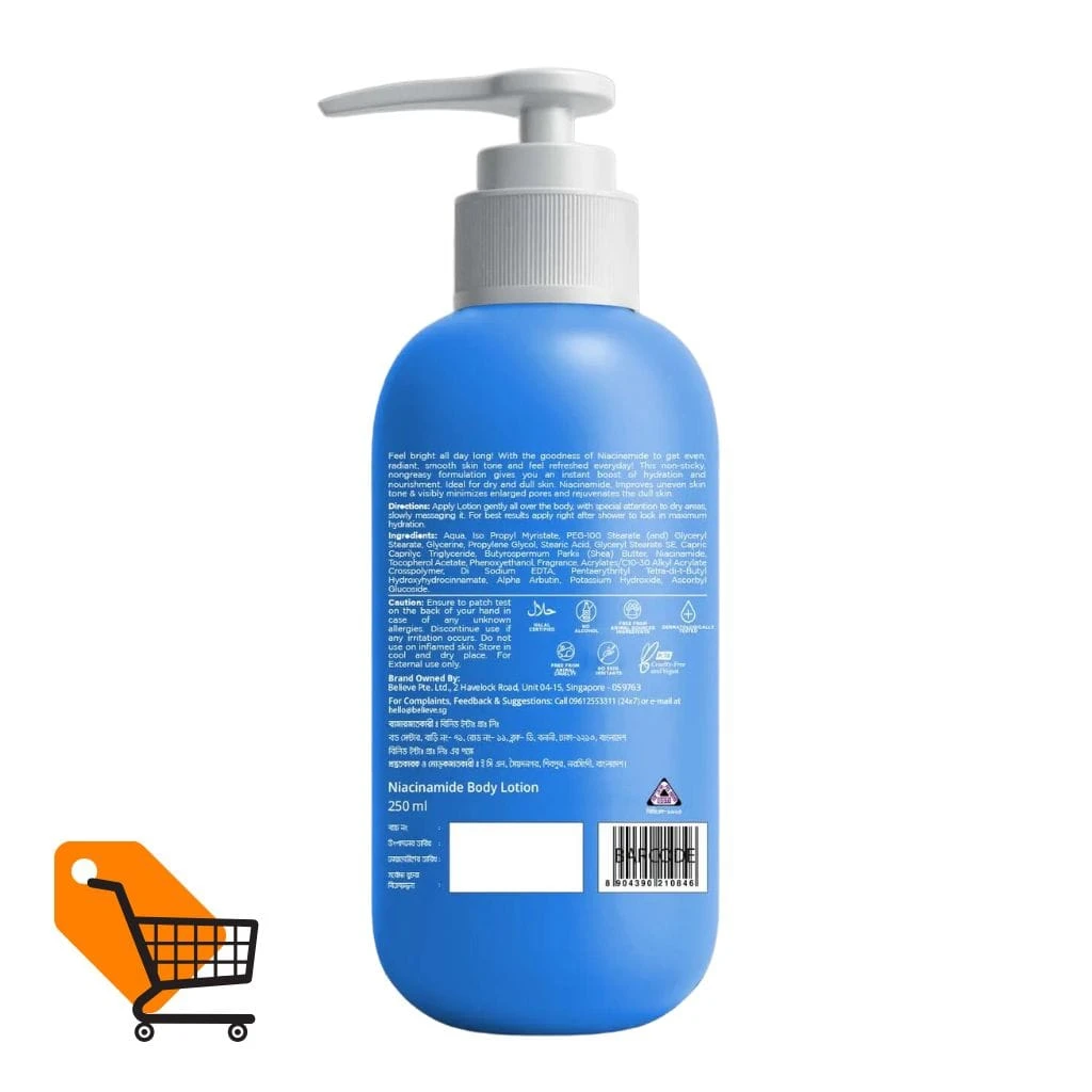 Zayn & Myza Body Lotion Niacinamide 250ml - Photo 2