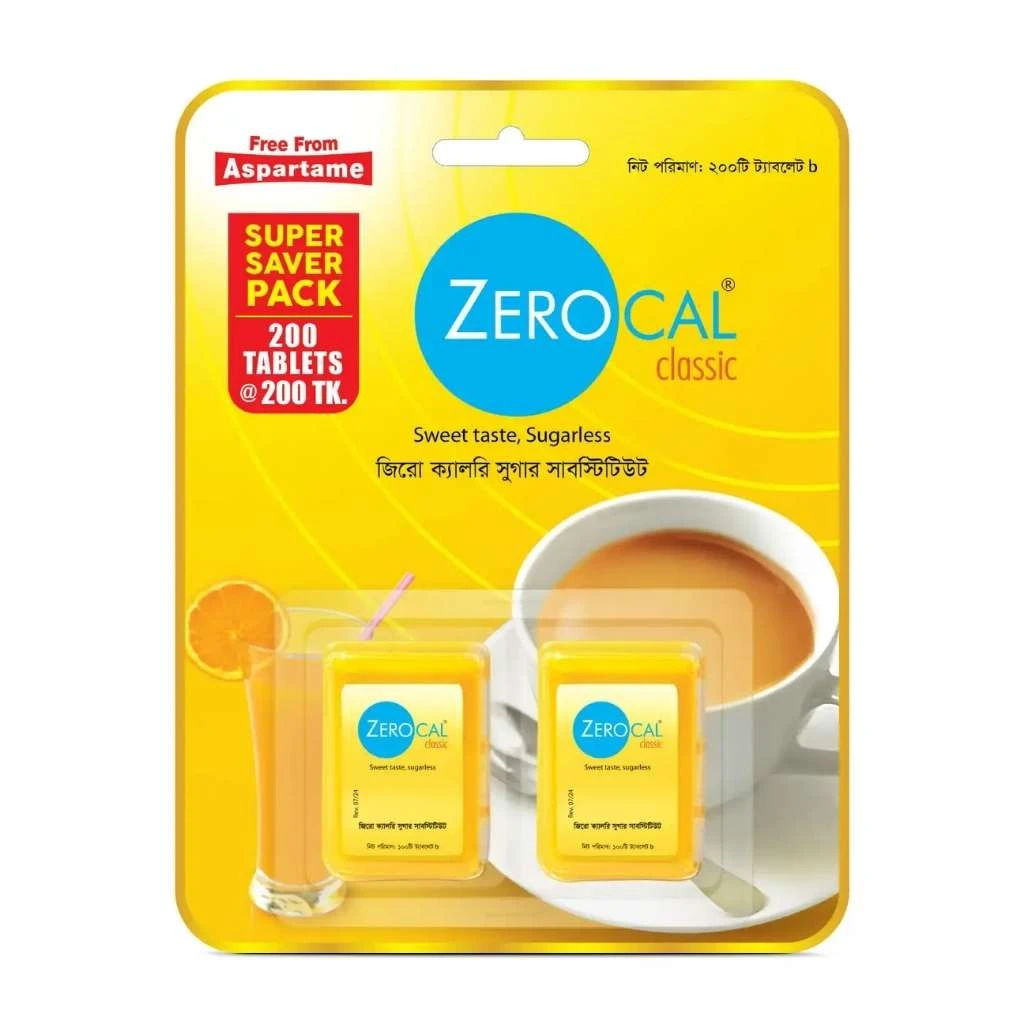 Zerocal Sugar Substitute 200 Tablets